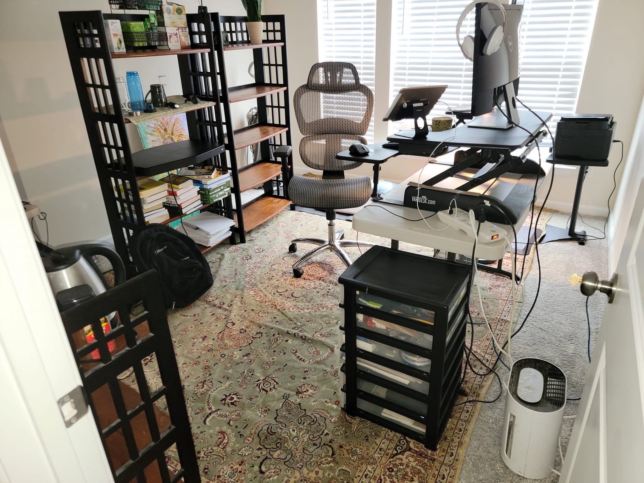 Alan Scholl home office workspace for systems, networking, and infrastructure support lab work